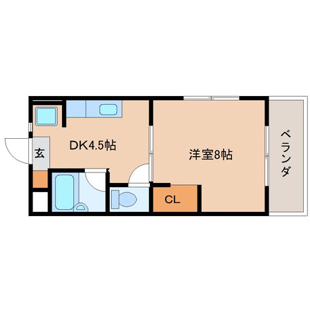 安倍川駅 徒歩12分 5階の物件間取画像